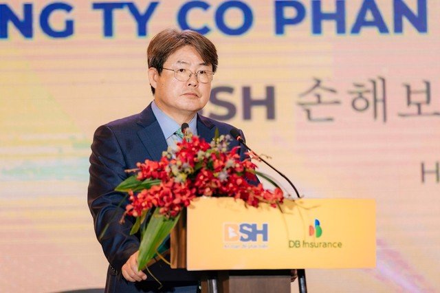 Ông Jeong Jong Pyo - Tổng giám đốc DBI phát biểu tại buổi lễ (Ảnh: BSH).